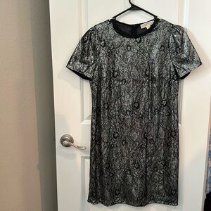 Michael Kors mini sequin dress with lace overlay